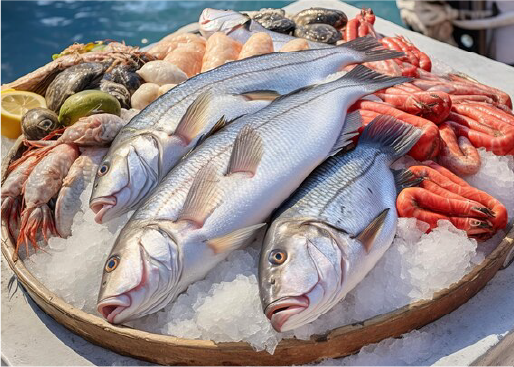 Fresh seafood